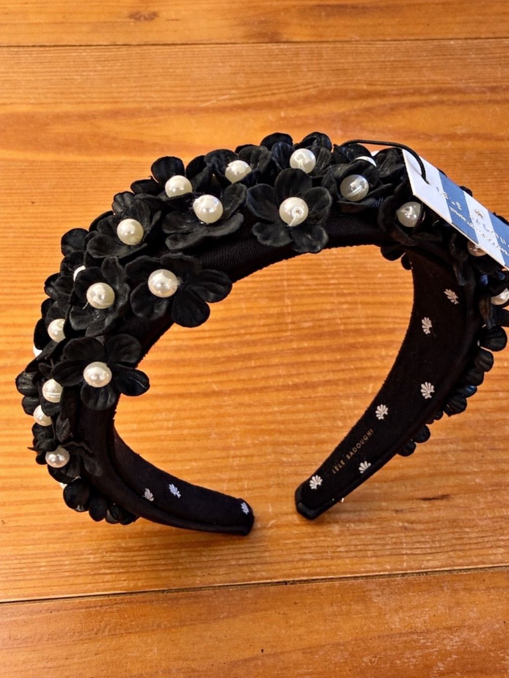 Lele Sadoughi Flower Alice headband, NWT - Picture 2 of 7